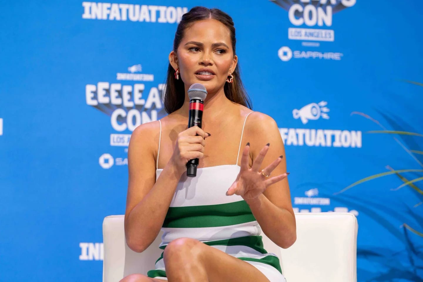 Chrissy Teigen at the EEEEEATSCON food festival